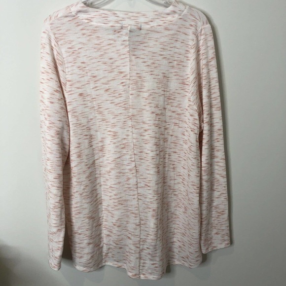 Lane Bryant NWT Women's Long Sleeve Tie-Front Hacci Top w/Button Detail 14/16 - Picture 9 of 9